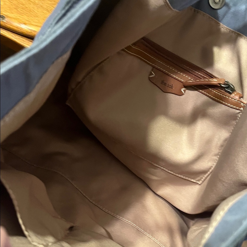 The Sak Blue Leather Tote Bag - Picture 5 of 5